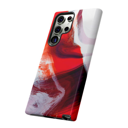 Crimson Swirl Elegance - Cell Phone Case