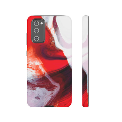 Crimson Swirl Elegance - Cell Phone Case