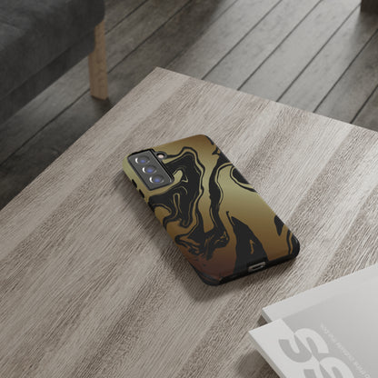 Golden Swirls - Cell Phone Case