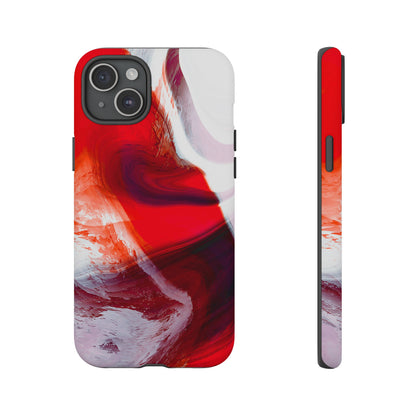 Crimson Swirl Elegance - Cell Phone Case