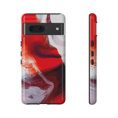 Crimson Swirl Elegance - Cell Phone Case