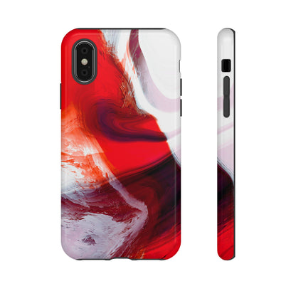 Crimson Swirl Elegance - Cell Phone Case