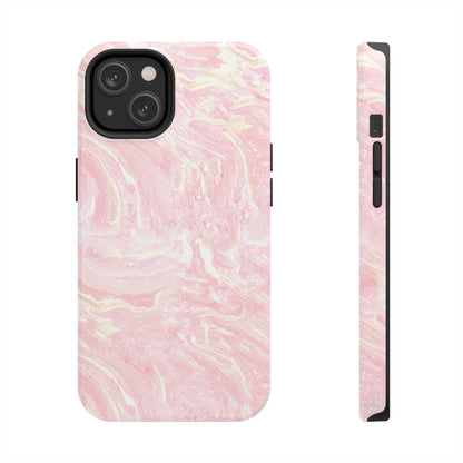 Pink Marble Bliss - iPhone Case