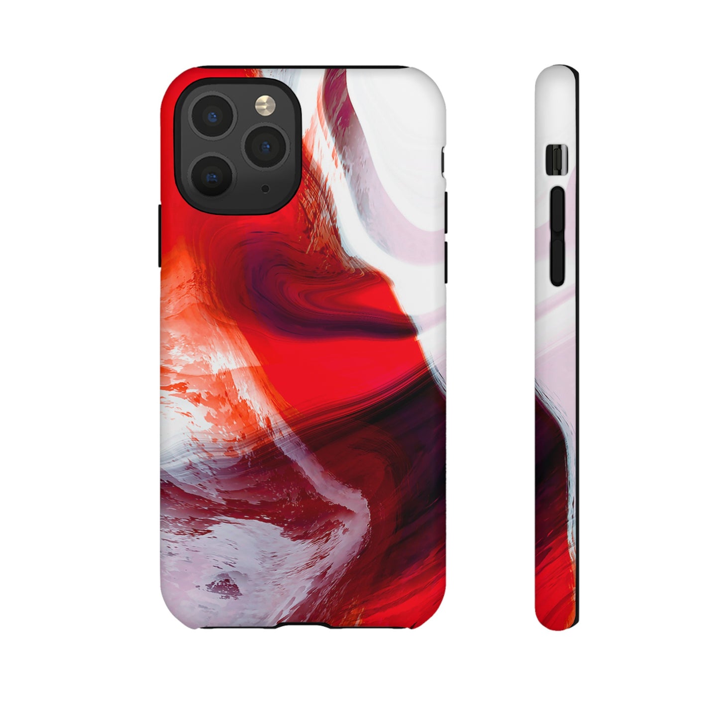 Crimson Swirl Elegance - Cell Phone Case