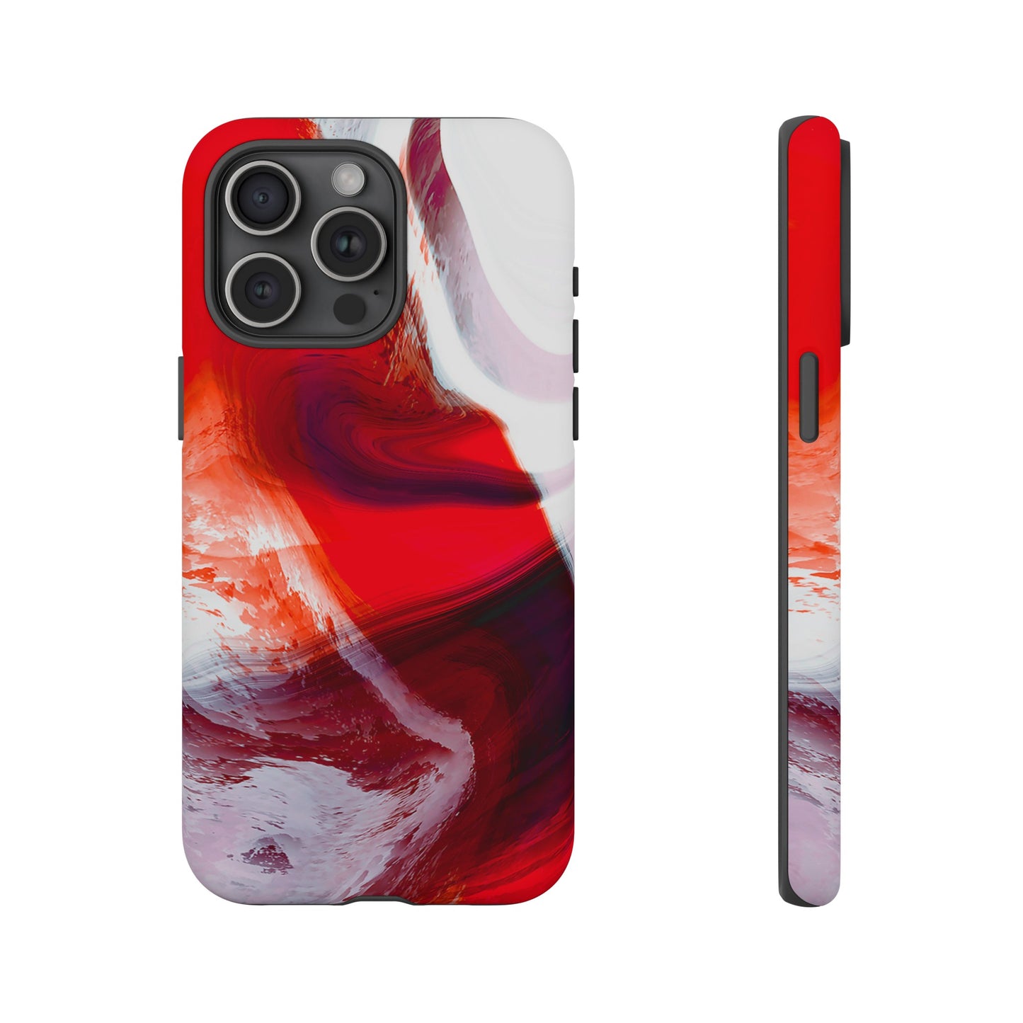 Crimson Swirl Elegance - Cell Phone Case