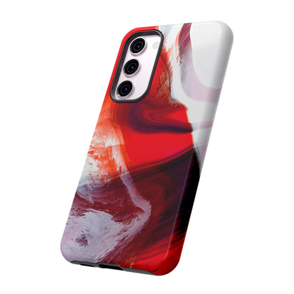 Crimson Swirl Elegance - Cell Phone Case