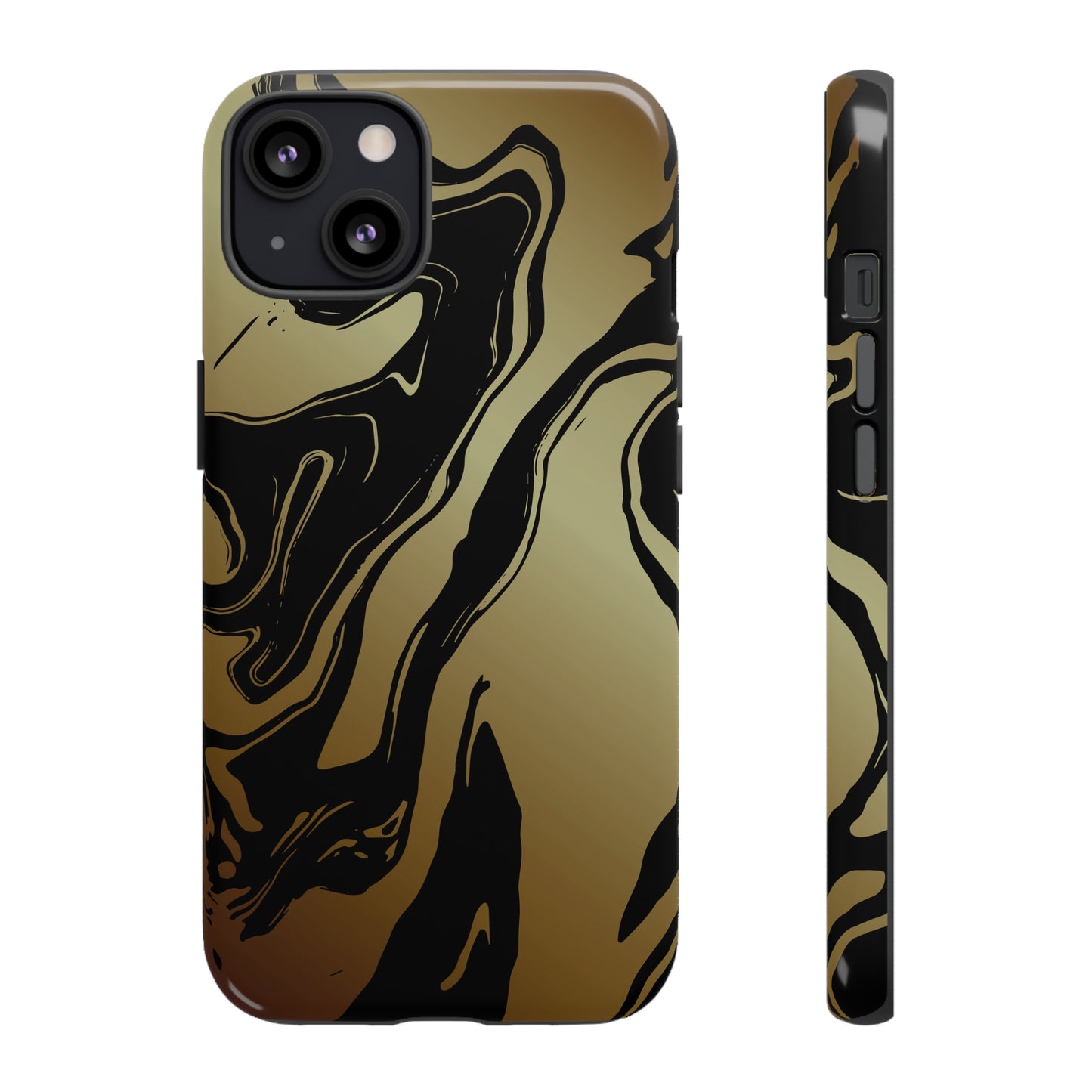 Golden Swirls - Cell Phone Case