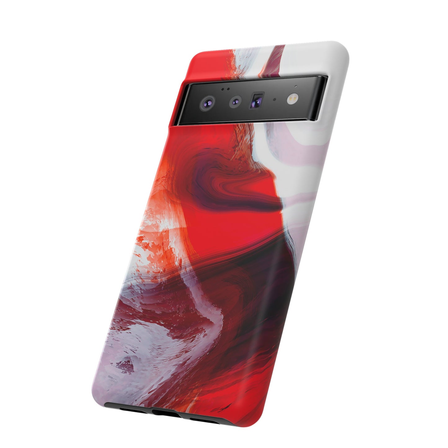 Crimson Swirl Elegance - Cell Phone Case