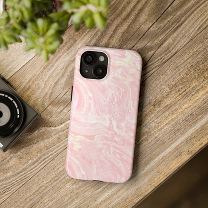 Pink Marble Bliss - iPhone Case