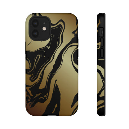 Golden Swirls - Cell Phone Case