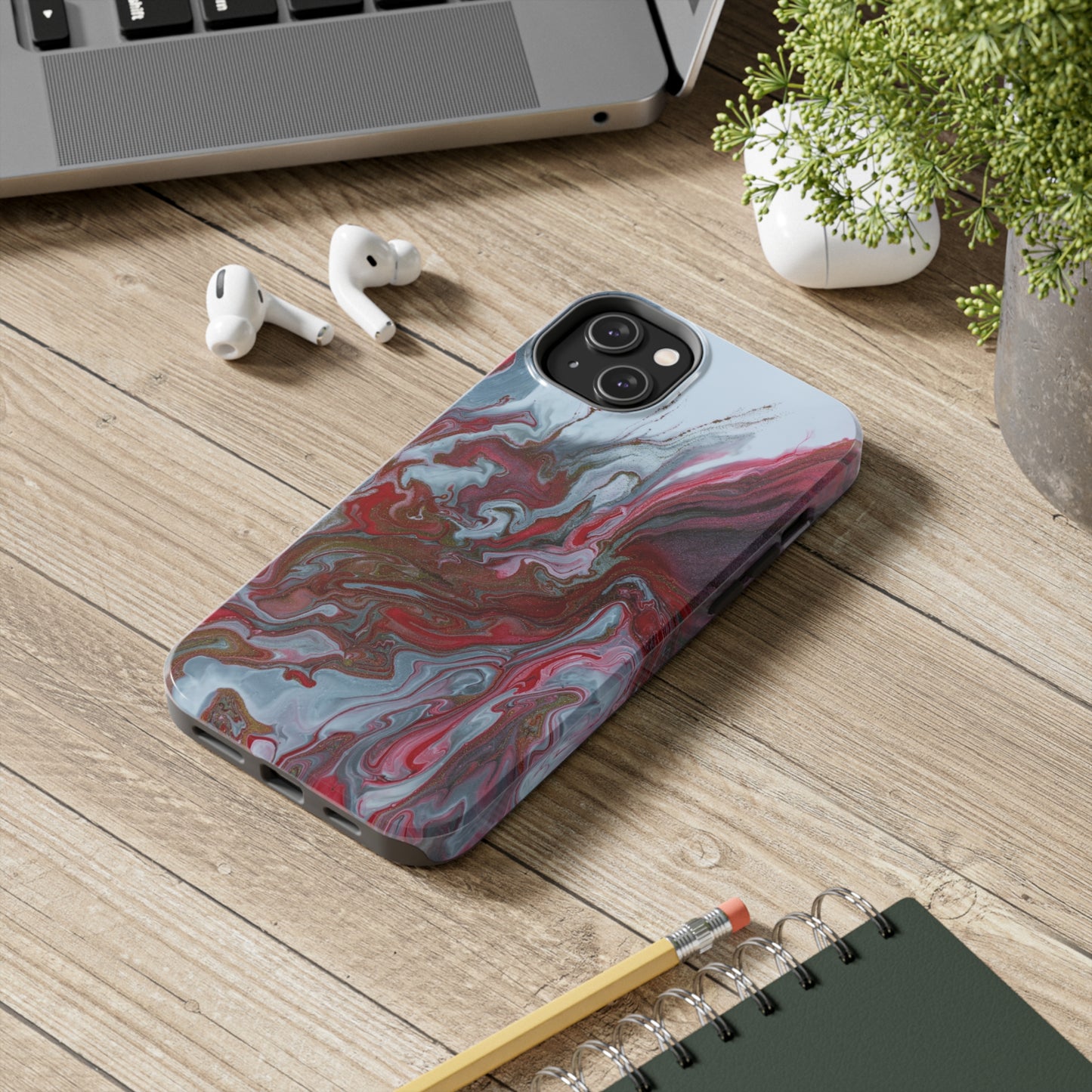 Crimson Flow - iPhone Case