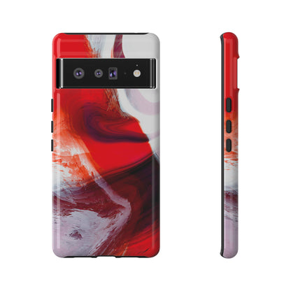 Crimson Swirl Elegance - Cell Phone Case