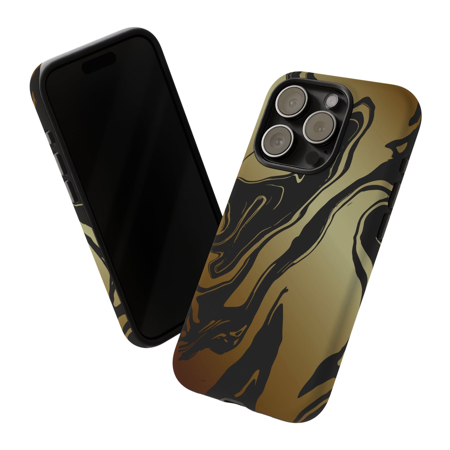 Golden Swirls - Cell Phone Case