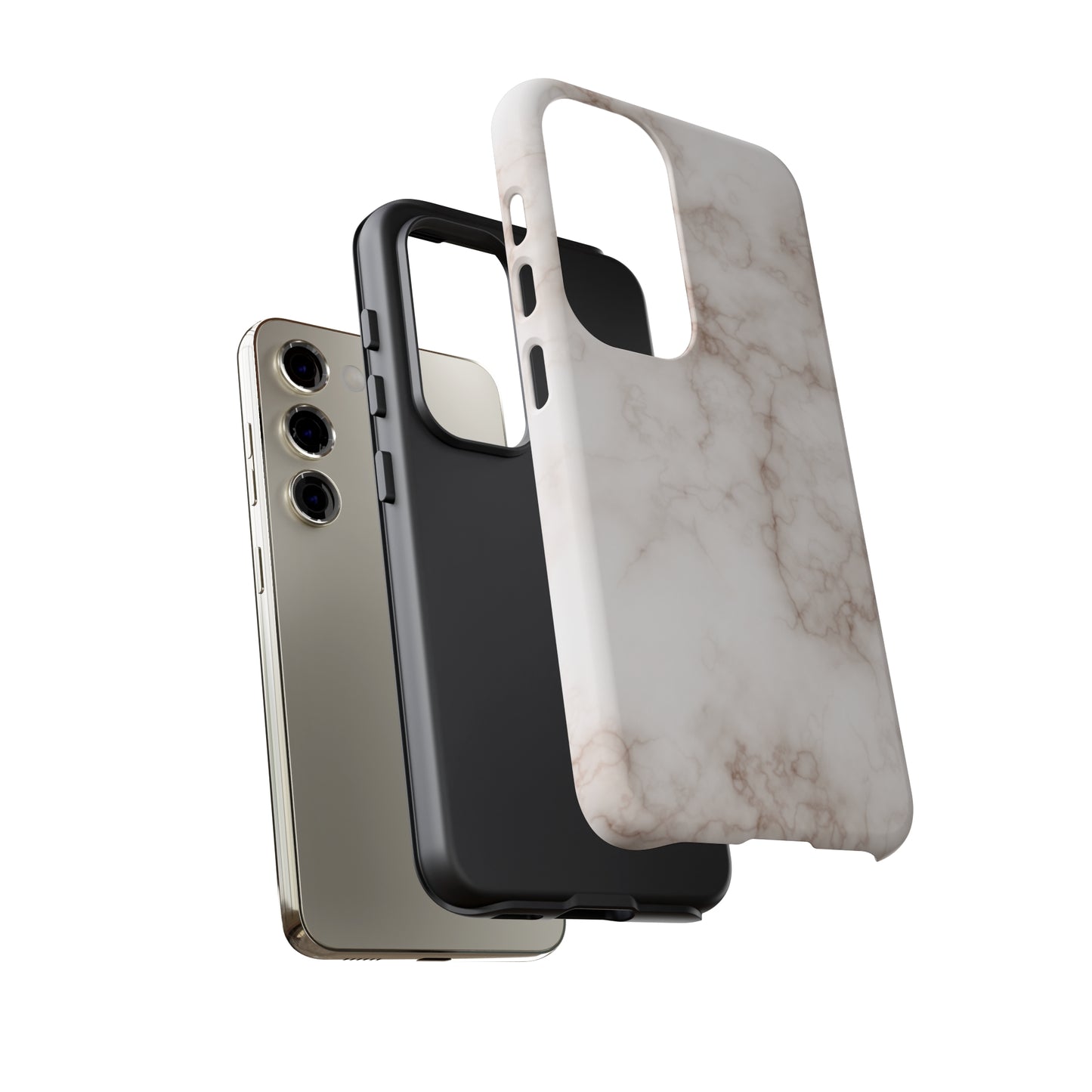 Elegant Alabaster Swirl - Cell Phone Case