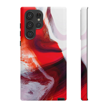 Crimson Swirl Elegance - Cell Phone Case