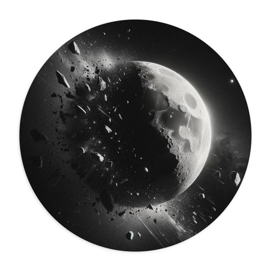 Lunar Debris - Mouse Pad | Round