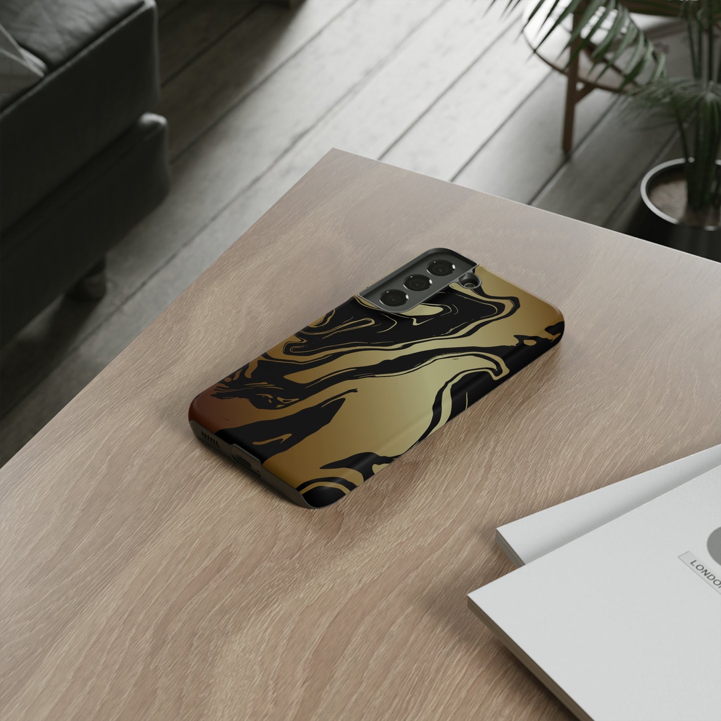 Golden Swirls - Cell Phone Case