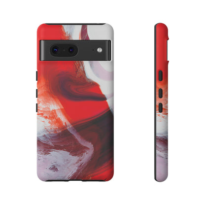 Crimson Swirl Elegance - Cell Phone Case