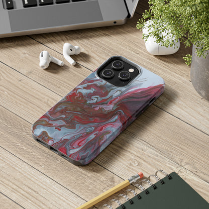 Crimson Flow - iPhone Case