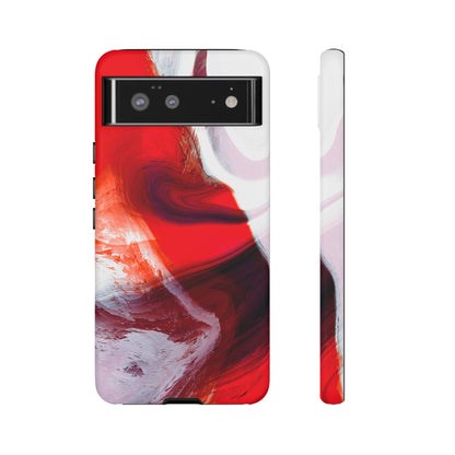 Crimson Swirl Elegance - Cell Phone Case