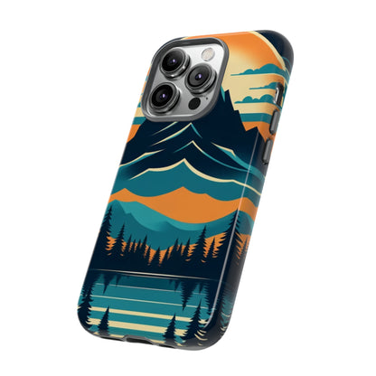 Retro Alpine Sunset  - Cell Phone Case