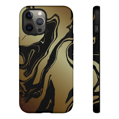 Golden Swirls - Cell Phone Case