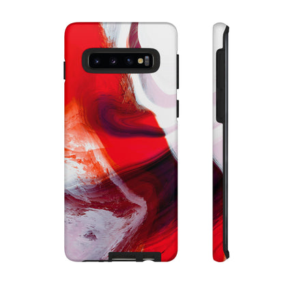 Crimson Swirl Elegance - Cell Phone Case