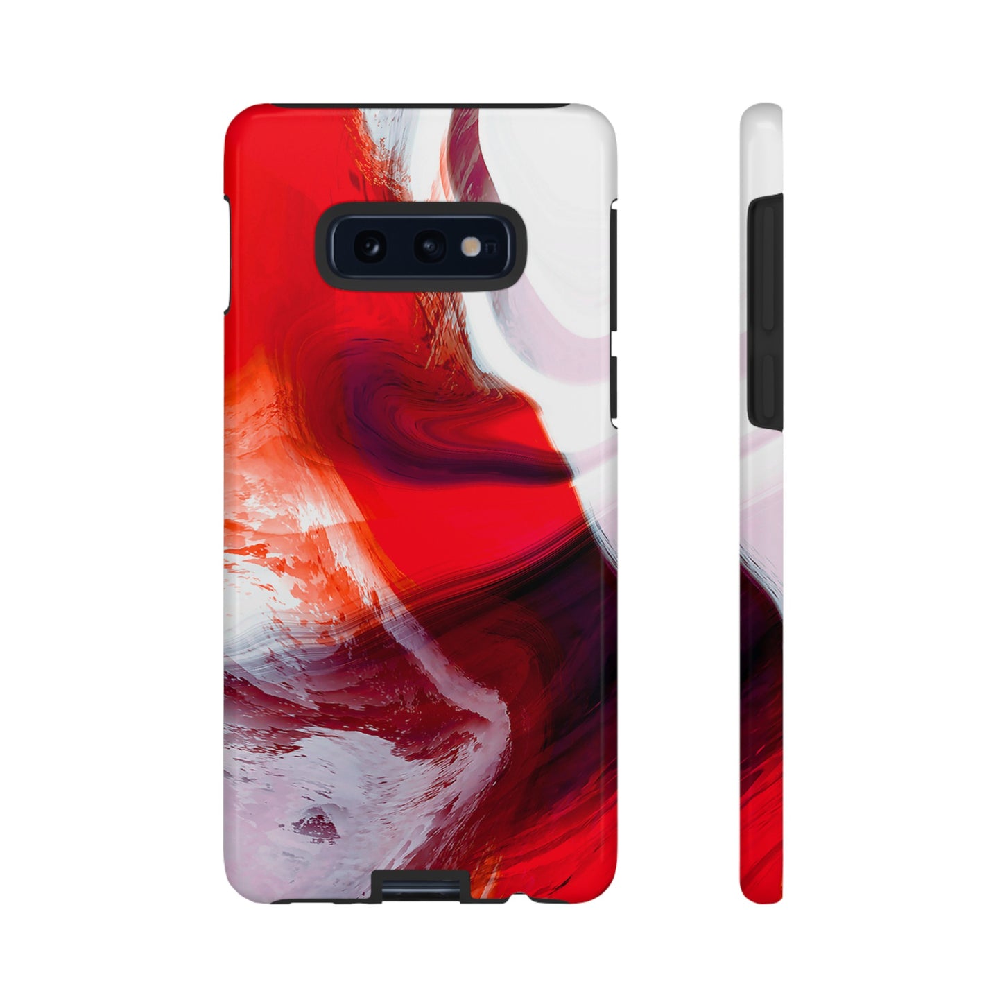 Crimson Swirl Elegance - Cell Phone Case