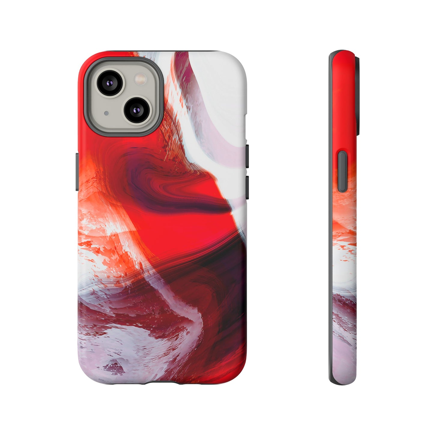 Crimson Swirl Elegance - Cell Phone Case