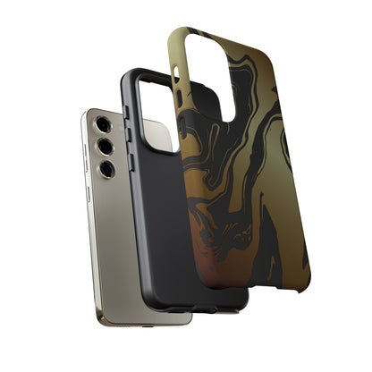 Golden Swirls - Cell Phone Case