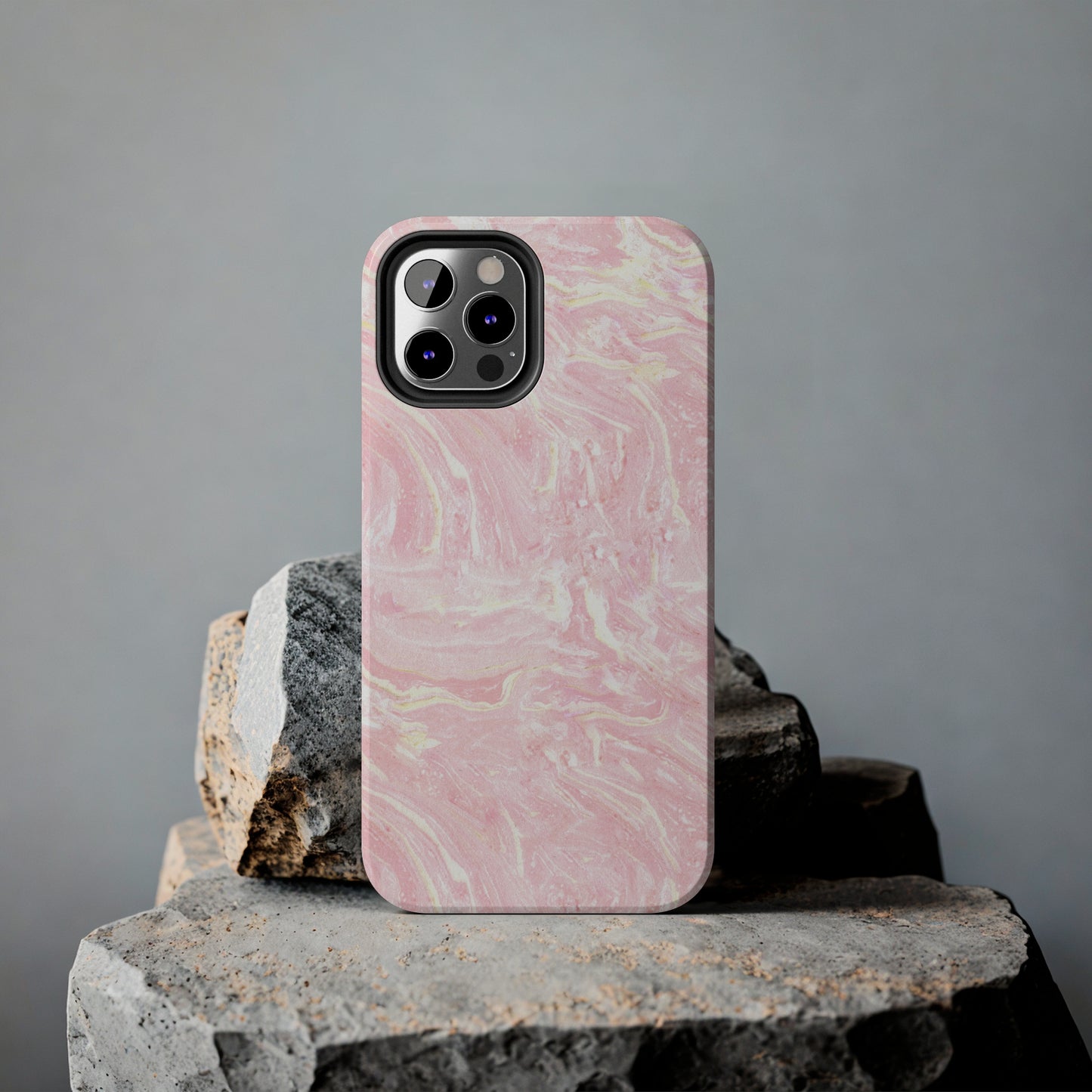 Pink Marble Bliss - iPhone Case