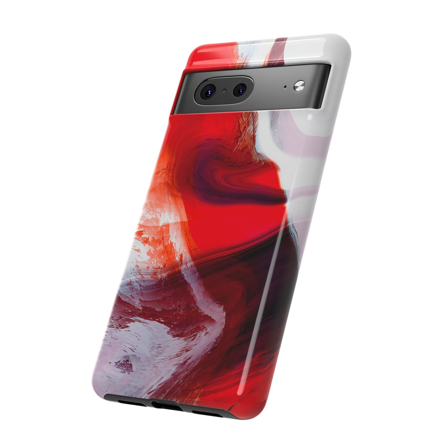 Crimson Swirl Elegance - Cell Phone Case