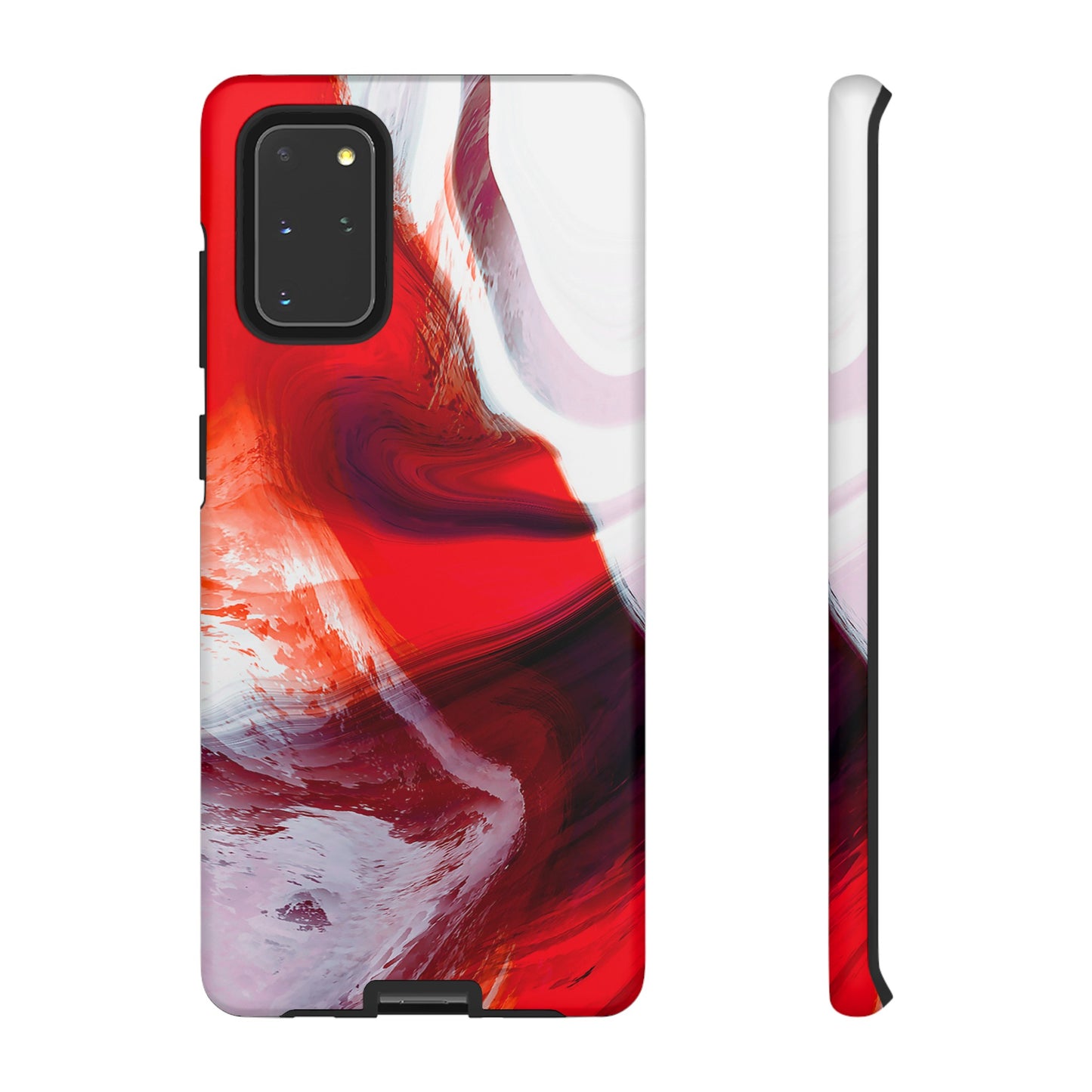 Crimson Swirl Elegance - Cell Phone Case