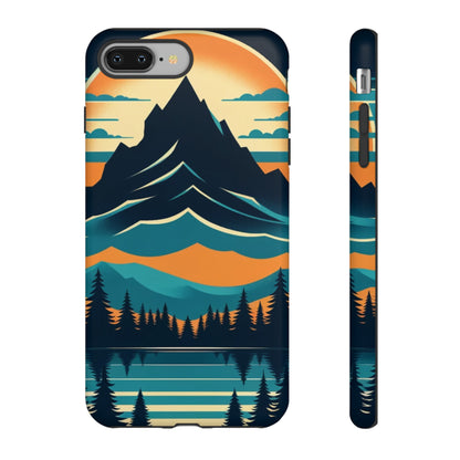 Retro Alpine Sunset  - Cell Phone Case