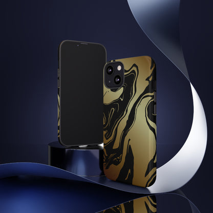 Golden Swirls - Cell Phone Case