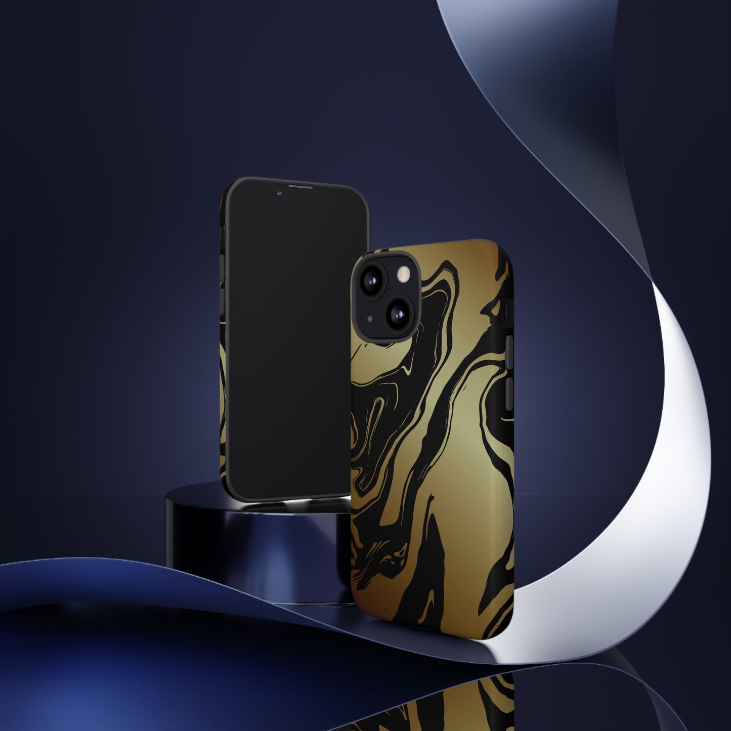 Golden Swirls - Cell Phone Case