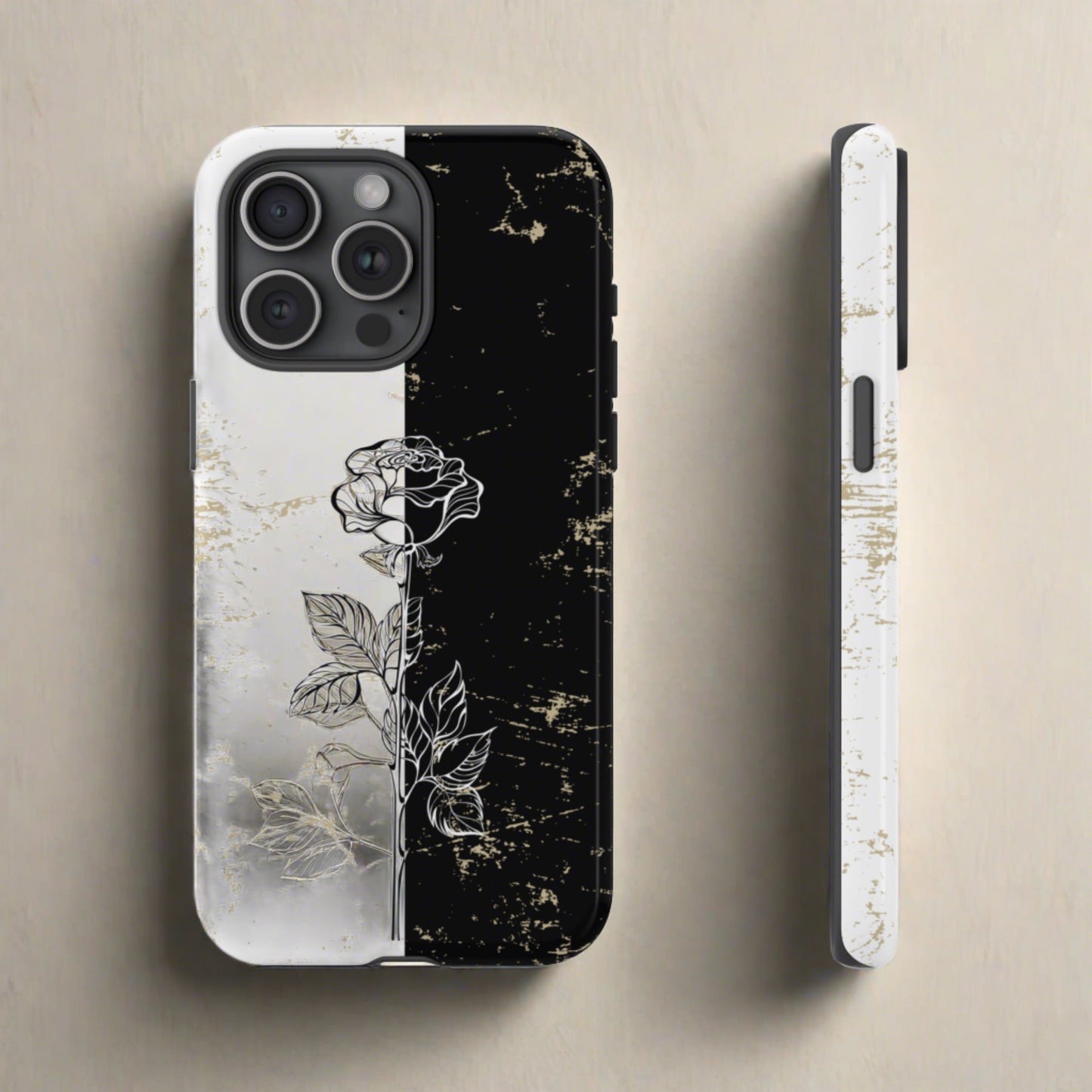 Elegant Contrast - Cell Phone Case