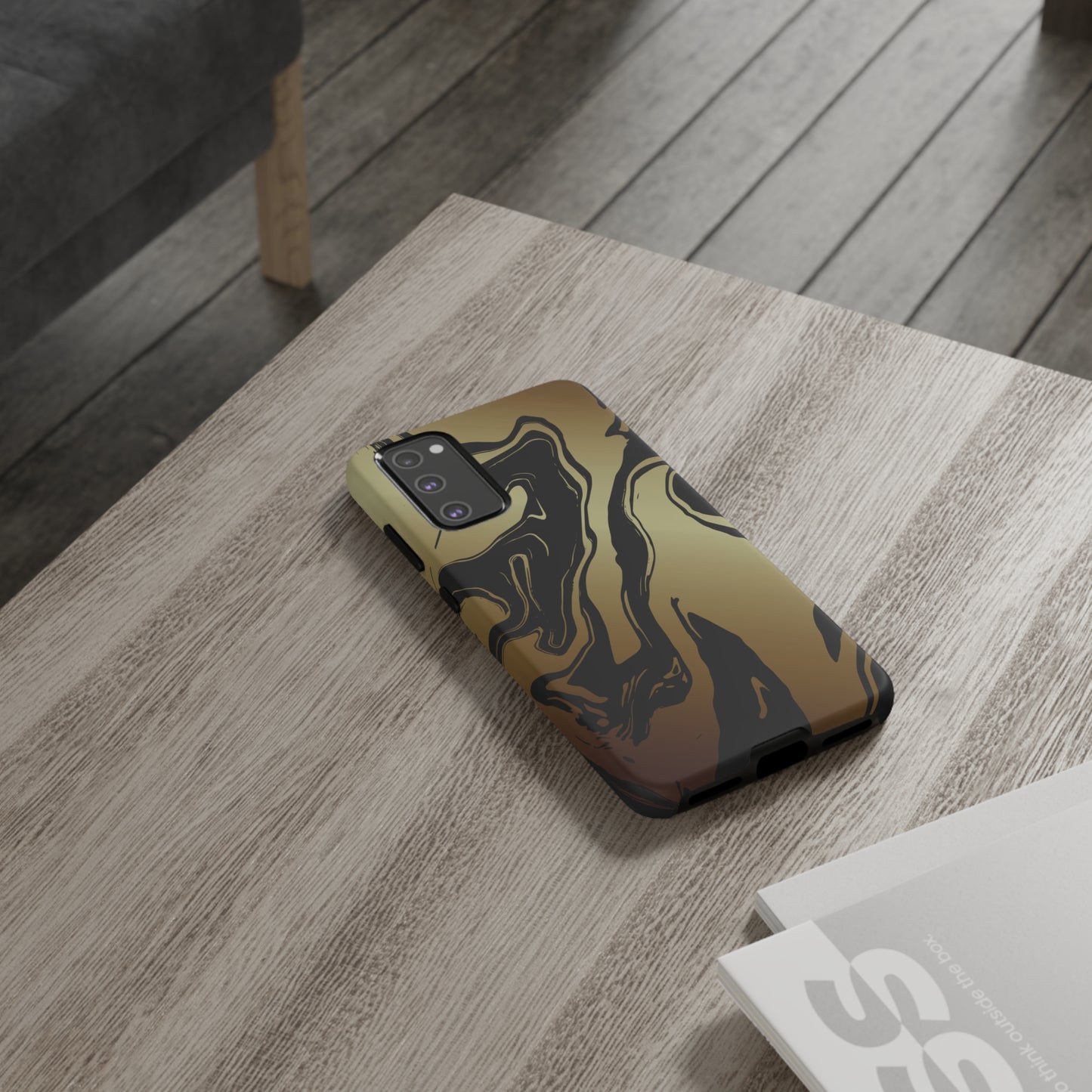 Golden Swirls - Cell Phone Case