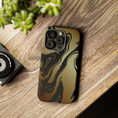 Golden Swirls - Cell Phone Case