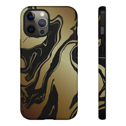 Golden Swirls - Cell Phone Case