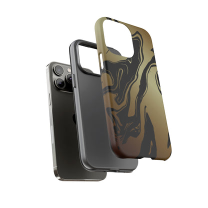 Golden Swirls - Cell Phone Case