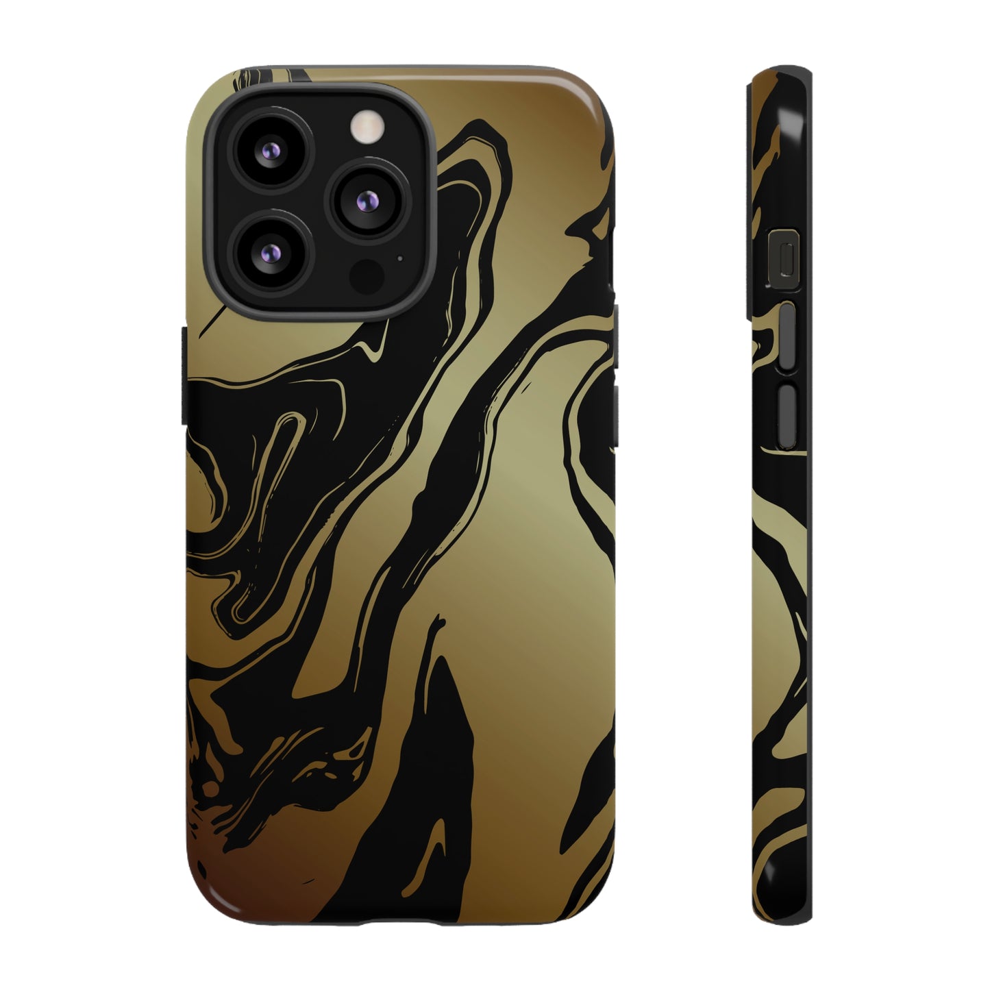 Golden Swirls - Cell Phone Case