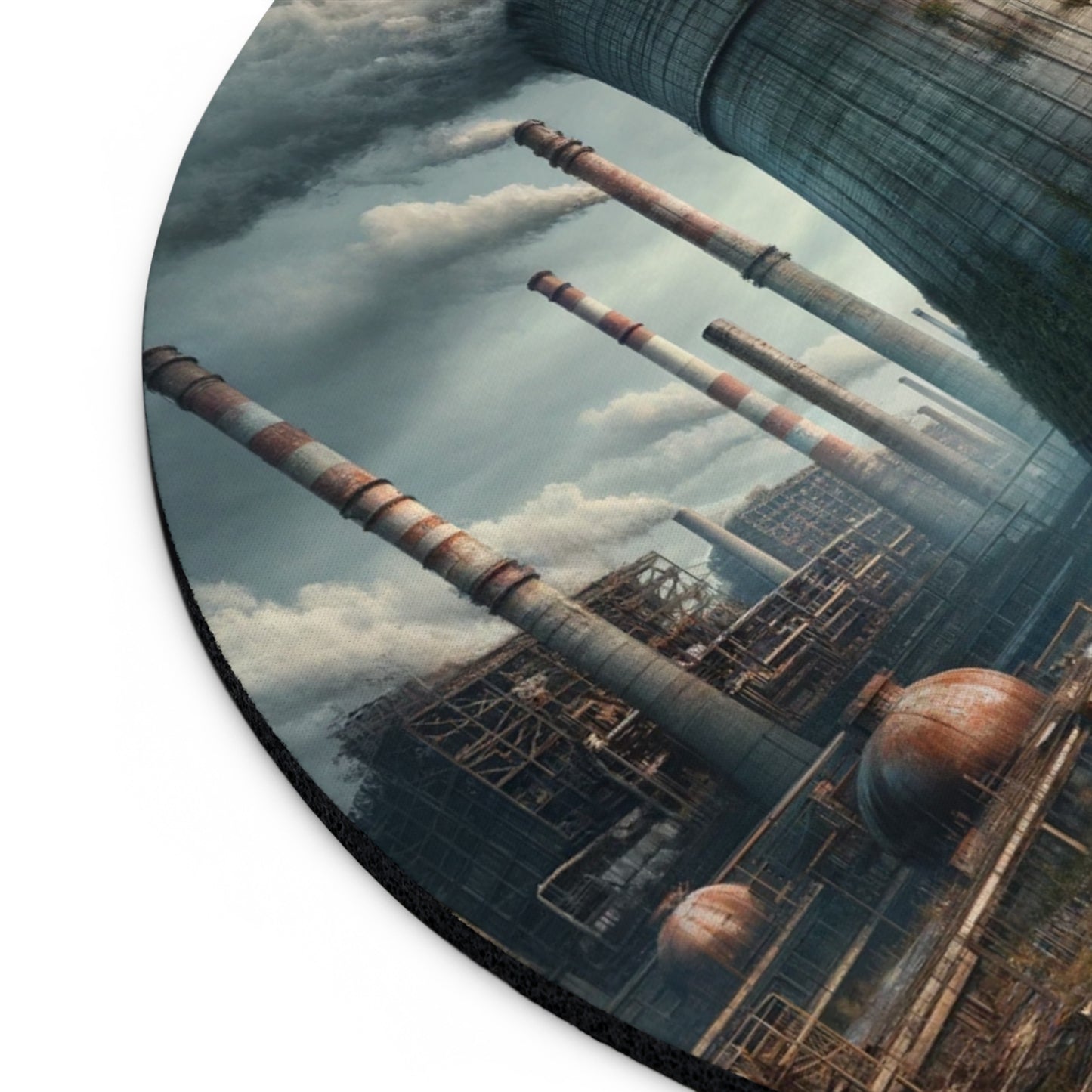 Industrial Twilight - Mouse Pad | Round