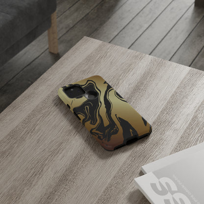 Golden Swirls - Cell Phone Case